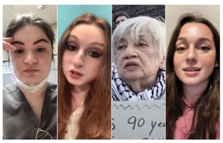 "إسرائيليات في أمريكا يدعمن غزة" وينتفضن ضد إسرائيل "إسرائيليات في أمريكا يدعمن غزة" وينتفضن ضد إسرائيل