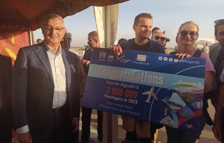 مطار أكادير يتجاوز عتبة المليوني مسافر مطار أكادير يتجاوز عتبة المليوني مسافر