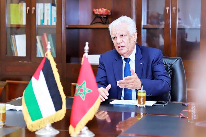 سفير فلسطين يثمن دور المغرب ملكا وشعبا في دعم شقيقه الفلسطيني وقضيته العادلة