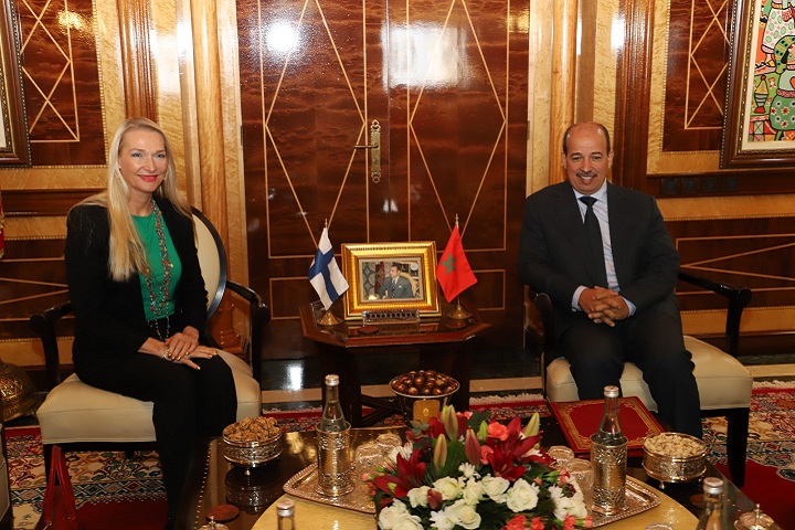 ميارة يتباحث مع سفيرة فنلندا بالمغرب سبل التعاون الثنائي بين البلدين ميارة يتباحث مع سفيرة فنلندا بالمغرب سبل التعاون الثنائي بين البلدين