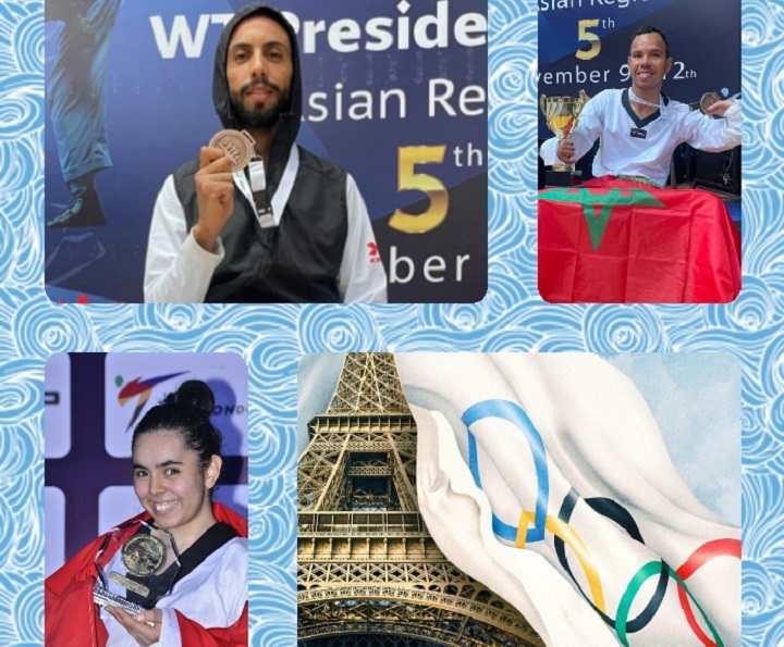 ثلاثة مغاربة ضمن الباراتايكوندو يتأهلون إلى أولمبياد باريس 2024