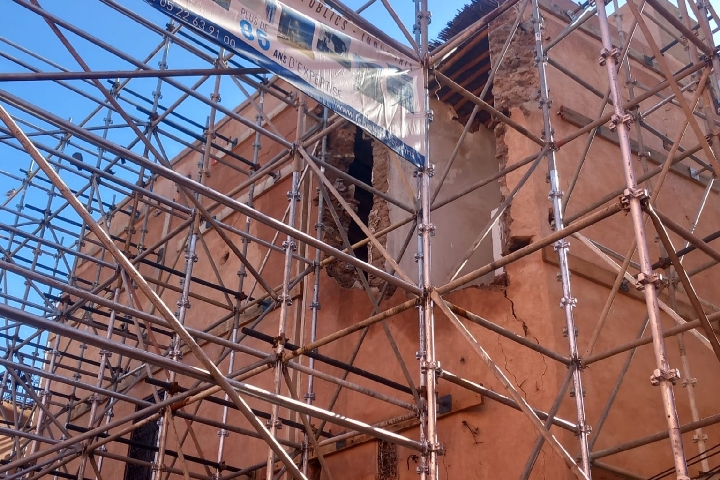 التساقطات المطرية تعري الوضع الكارثي الذي تعيشه أبنية مراكش العتيقة التساقطات المطرية تعري الوضع الكارثي الذي تعيشه أبنية مراكش العتيقة