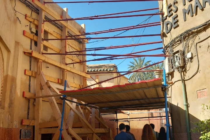 التساقطات المطرية تعري الوضع الكارثي الذي تعيشه أبنية مراكش العتيقة التساقطات المطرية تعري الوضع الكارثي الذي تعيشه أبنية مراكش العتيقة