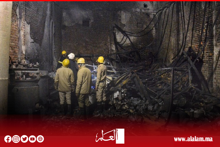 مصرع 11 شخصاً وإصابة آخرين في حريق مصنع بالهند مصرع 11 شخصاً وإصابة آخرين في حريق مصنع بالهند