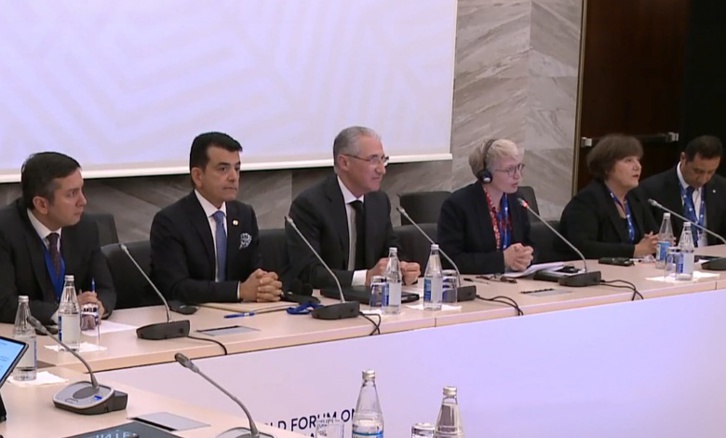 أمام المنتدى العالمي للحوار بين الثقافات بباكو.. الإيسيسكو تدعو إلى التعاطي الناجع مع تغير المناخ أمام المنتدى العالمي للحوار بين الثقافات بباكو.. الإيسيسكو تدعو إلى التعاطي الناجع مع تغير المناخ