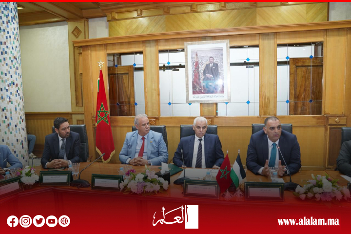 وزير الصحة المغربي يجري مباحثات مع وفد فلسطيني بشأن تطورات الوضع الصحي في فلسطين وسبل تعزيز التعاون المغربي الفلسطيني في المجال الصحي وزير الصحة المغربي يجري مباحثات مع وفد فلسطيني بشأن تطورات الوضع الصحي في فلسطين وسبل تعزيز التعاون المغربي الفلسطيني في المجال الصحي