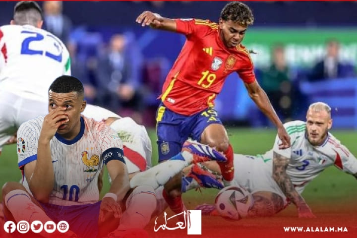 الماتادور الإسباني ينهي أحلام الديكة الفرنسية في بلوغ نهائي اليورو الماتادور الإسباني ينهي أحلام الديكة الفرنسية في بلوغ نهائي اليورو