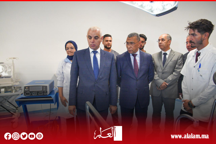 جهة الشرق.. "آيت طالب" يعطي انطلاقة خدمات 3 مستشفيات للقرب ومركز لتصفية الدم ويضع الحجر الأساس لبناء المركز الاستشفائي الإقليمي بتاوريرت جهة الشرق.. "آيت طالب" يعطي انطلاقة خدمات 3 مستشفيات للقرب ومركز لتصفية الدم ويضع الحجر الأساس لبناء المركز الاستشفائي الإقليمي بتاوريرت