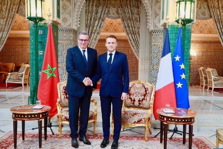 إيمانويل ماكرون يستقبل أخنوش والطالبي العلمي وولد الرشيد إيمانويل ماكرون يستقبل أخنوش والطالبي العلمي وولد الرشيد