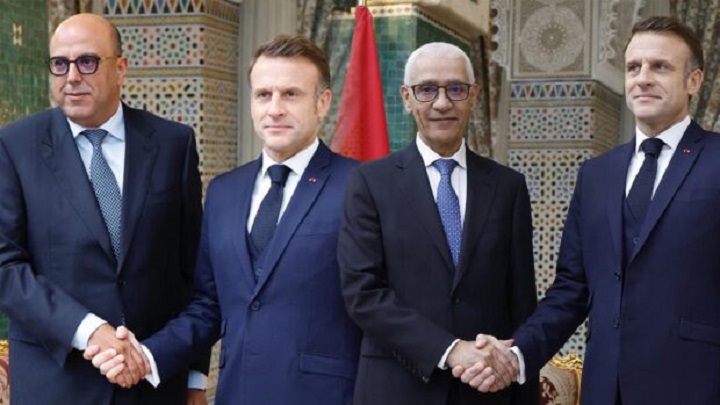 إيمانويل ماكرون يستقبل أخنوش والطالبي العلمي وولد الرشيد إيمانويل ماكرون يستقبل أخنوش والطالبي العلمي وولد الرشيد