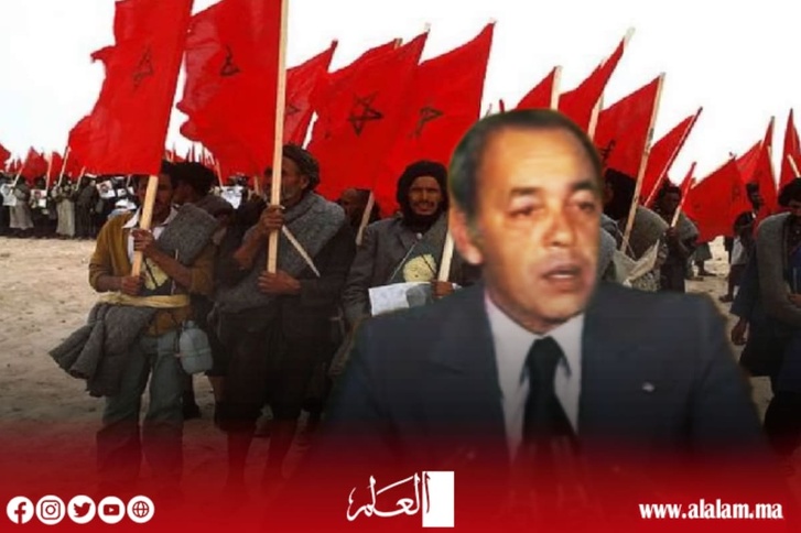 المسيرة الخضراء.. أول حركة تحرير في التاريخ البشري لم ترق فيها قطرة دم واحدة المسيرة الخضراء.. أول حركة تحرير في التاريخ البشري لم ترق فيها قطرة دم واحدة