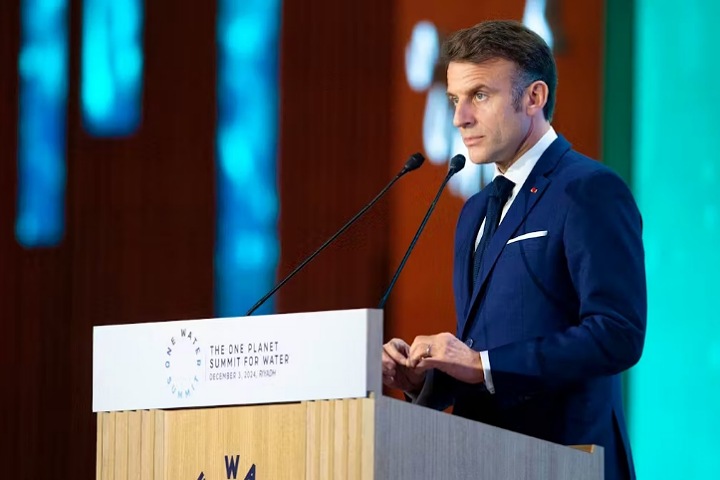 ماكرون يشيد بجهود المغرب في مجال تدبير المياه على هامش قمة الرياض ماكرون يشيد بجهود المغرب في مجال تدبير المياه على هامش قمة الرياض