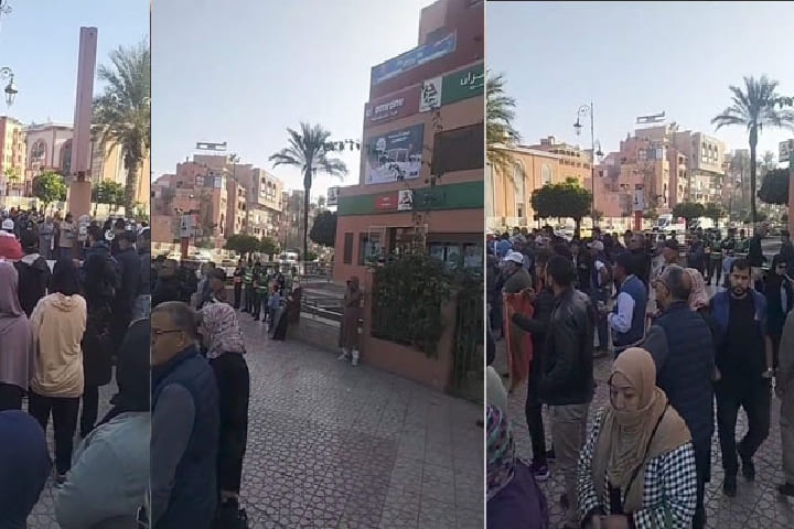وقفة احتجاجية بمراكش بسبب مشروع "الغالي" للعمران: مطالب بالتحقيق وإنصاف المتضررين وقفة احتجاجية بمراكش بسبب مشروع "الغالي" للعمران: مطالب بالتحقيق وإنصاف المتضررين