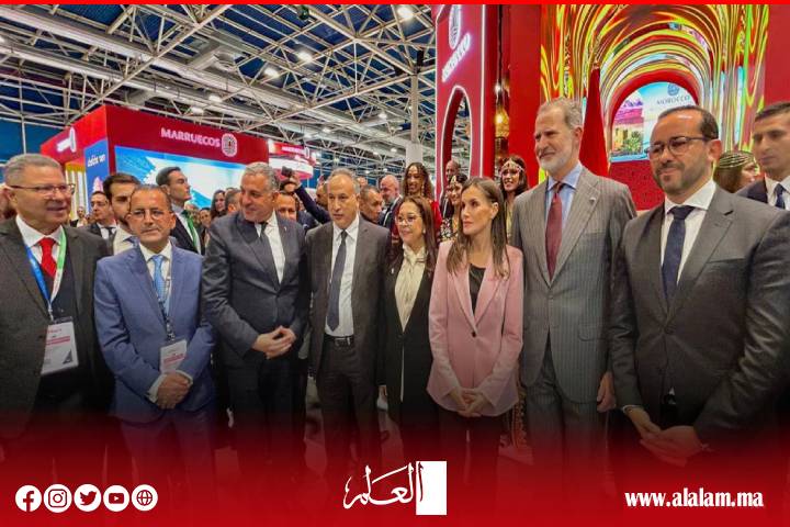 ملك إسبانيا وزوجته يزوران الرواق المغربي في المعرض الدولي للسياحة "فيتور 2025" ملك إسبانيا وزوجته يزوران الرواق المغربي في المعرض الدولي للسياحة "فيتور 2025"