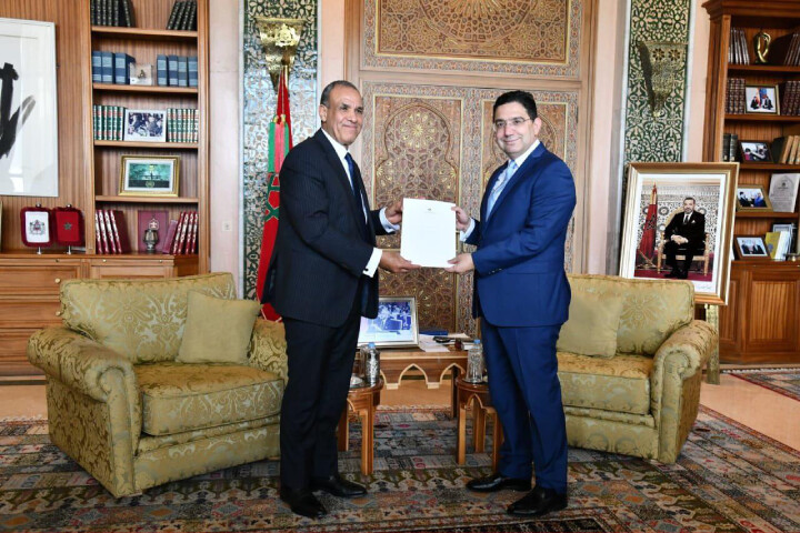 بوريطة يتسلم رسالة خطية موجهة إلى صاحب الجلالة من الرئيس المصري بوريطة يتسلم رسالة خطية موجهة إلى صاحب الجلالة من الرئيس المصري