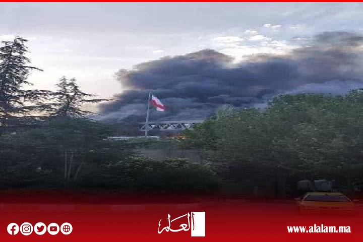 Une attaque israélienne ciblant le bâtiment radio et télévision iranien Une attaque israélienne ciblant le bâtiment radio et télévision iranien