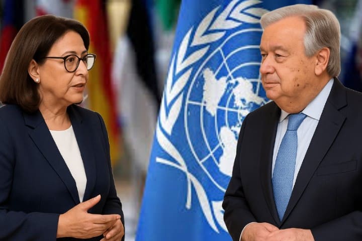 غوتيريش يستقبل آمنة بوعياش بنيويورك لتعزيز دور المؤسسات الوطنية لحقوق الإنسان في القرار الدولي غوتيريش يستقبل آمنة بوعياش بنيويورك لتعزيز دور المؤسسات الوطنية لحقوق الإنسان في القرار الدولي