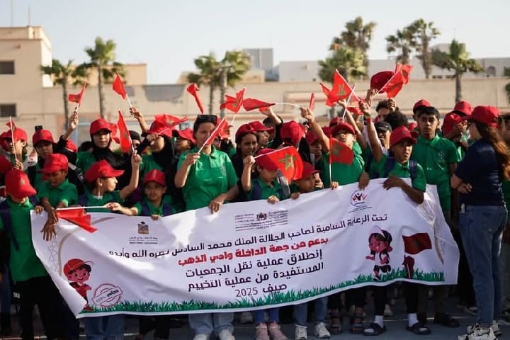 مجلس جهة الداخلة يُمكّن 945 طفلًا من المشاركة في المخيمات الصيفية عبر برنامج نقل مجاني شامل مجلس جهة الداخلة يُمكّن 945 طفلًا من المشاركة في المخيمات الصيفية عبر برنامج نقل مجاني شامل