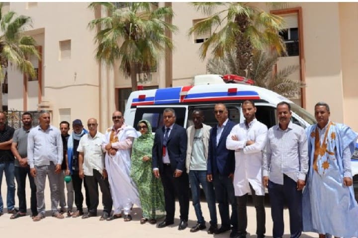 تسليم سيارة إسعاف ثالثة لقرية الصيد لبويرة بجهة الداخلة وادي الذهب تسليم سيارة إسعاف ثالثة لقرية الصيد لبويرة بجهة الداخلة وادي الذهب