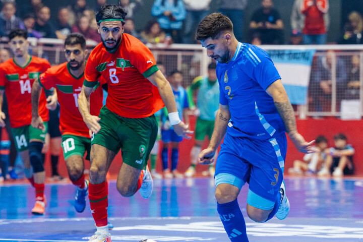 المغرب ينهزم أمام الأرجنتين في نهائي الدوري الدولي للفوتسال المغرب ينهزم أمام الأرجنتين في نهائي الدوري الدولي للفوتسال