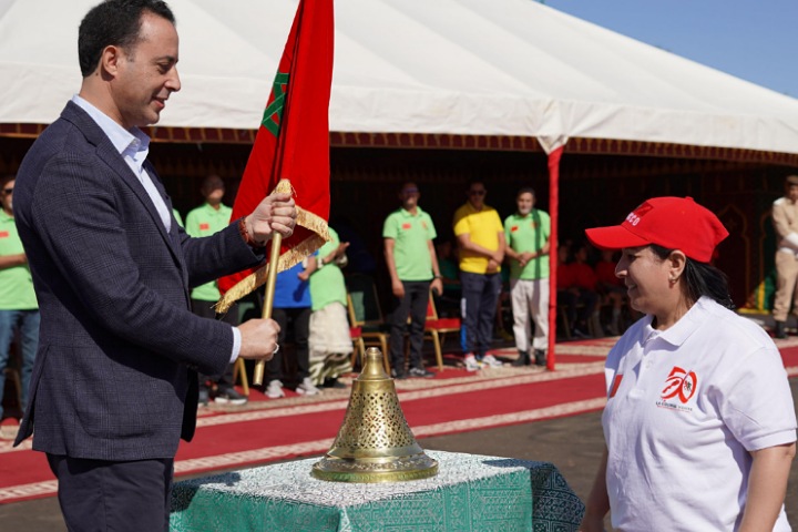 قافلة "سباق التناوب الرمزي المسيرة الخضراء" تحط الرحال بكلميم باب الصحراء قافلة "سباق التناوب الرمزي المسيرة الخضراء" تحط الرحال بكلميم باب الصحراء