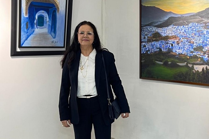 لوحات بألوان مدينة شفشاون ورائحتها في قاعة "أكد للفنون بالرباط"