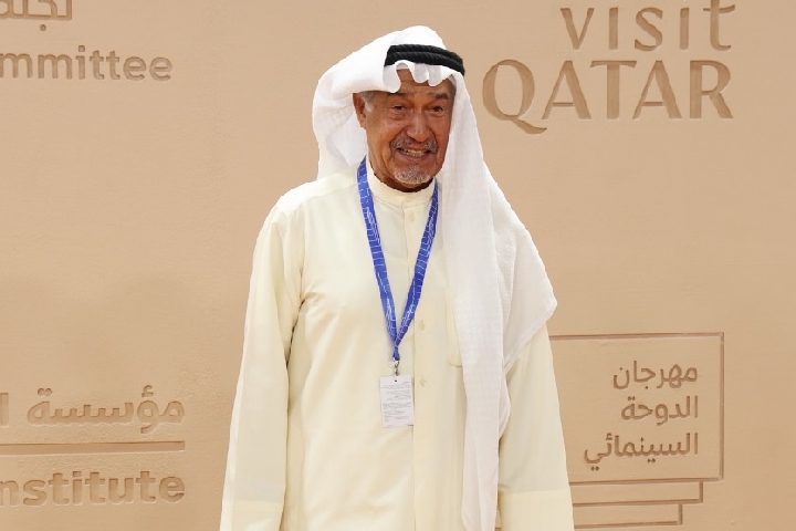 الفنان جاسم النبهان في حديثه للصحفيين في مهرجان الدوحة السينمائي: