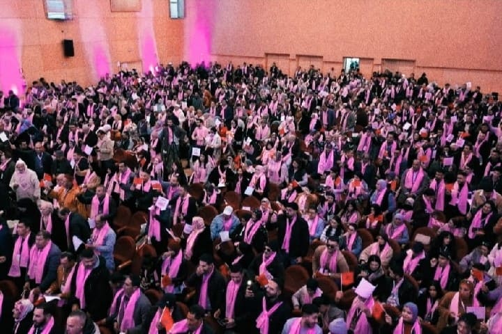 حزب الأستقلال لأقاليم جهة الشرق الثمانية في تجمع جماهيري حاشد بوجدة