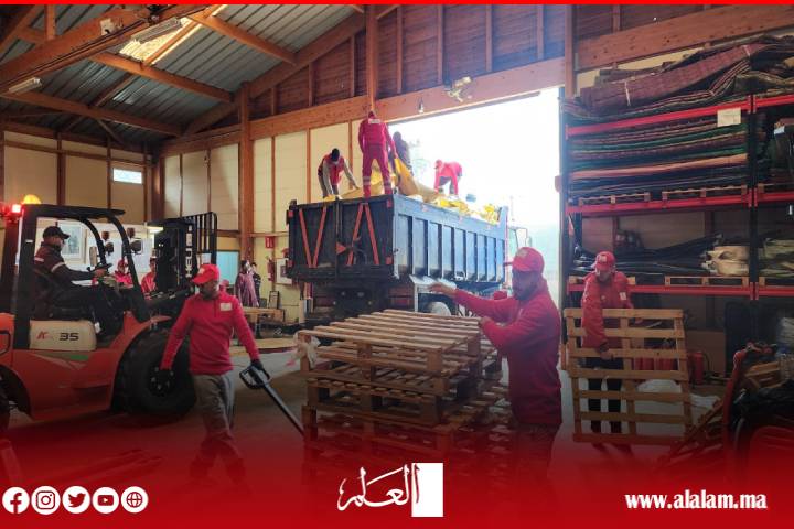 الهلال الأحمر المغربي بإقليم العرائش: تعبئة إنسانية متواصلة في مواجهة الفيضانات