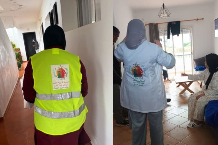 حملة تواصلية للمساعدة والدعم النفسي, لفائدة العائلات المتضررة من فيضانات القصر الكبير