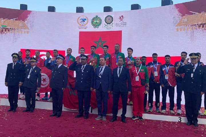 رياضيو الأمن الوطني يتوجون بلقب البطولة العربية للعدو الحر بمدينة الدوحة