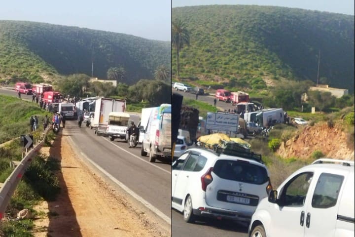 وفاة أربعة عناصر أمن وإصابة 26 في حادث مأساوي بين سيدي إفني وأكادير