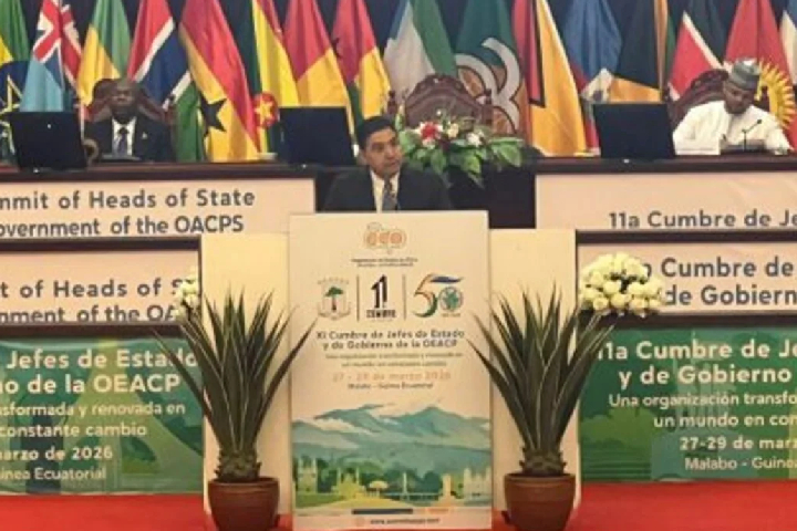 ناصر‭ ‬بوريطة‭ ‬يمثل‭ ‬جلالة‭ ‬الملك‭ ‬في‭ ‬القمة‭ ‬11‭ ‬لمنظمة‭ ‬دول‭ ‬إفريقيا‭ ‬والكاريبي‭ ‬والمحيط‭ ‬الهادئ‭ ‬بمالابو‭ ‬