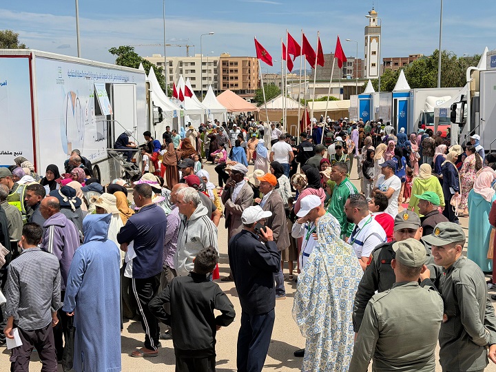 القافلة الطبية للتعاضدية العامة تحط الرحال بقرية بامحمد وتقدم خدماتها لأزيد من 5100 مستفيد