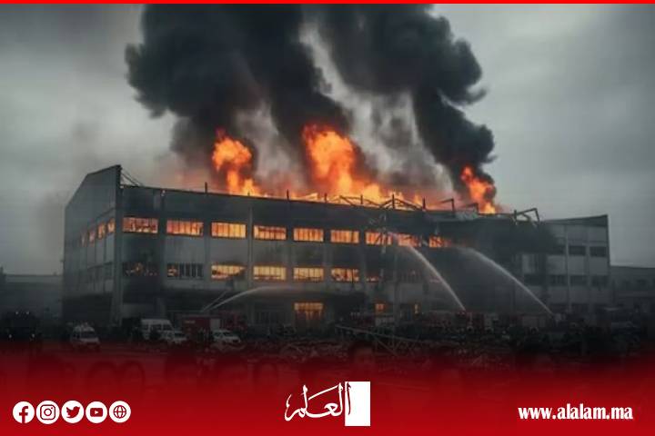 حريق هائل بمصنع للأحذية شرق الصين.. وعمليات الإنقاذ مستمرة للبحث عن المحاصرين