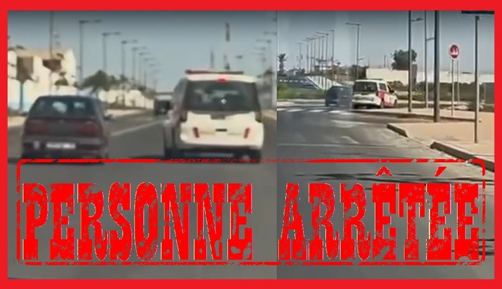 أمن أكادير يطيح بالسائق المتهور بعد وقت وجيز من الواقعة