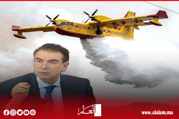 عامل إقليم أزيلال ينتقل إلى بؤرة الحريق بغابة أفوزار لتقييم الوضع وتنسيق عمليات الإطفاء