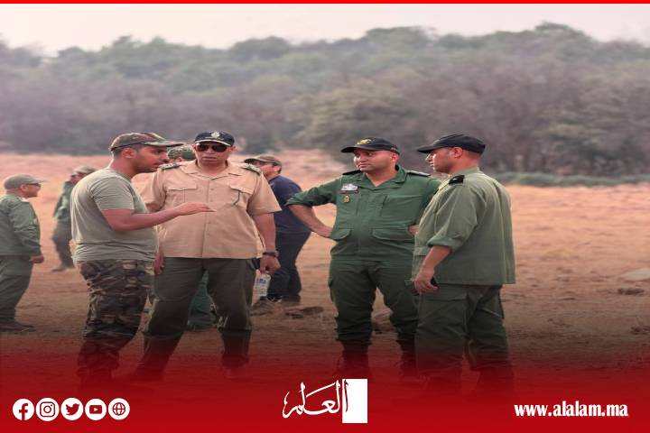اليوم الثامن من حريق غابة أنفك.. القوات العمومية ومتطوعون ينجحون في تطويق النيران وسط تعبئة واسعة بأفورار