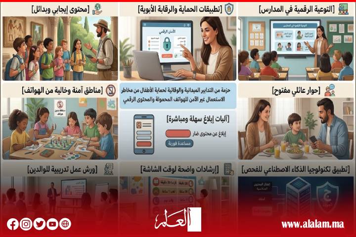 الحكومة تكشف إجراءات جديدة لحماية الأطفال من مخاطر الإنترنت.. ومنصة "e-himaya" تسجل 45 ألف مستخدم