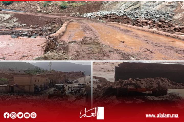 سيول جارفة تعزل دواوير بأزيلال.. استنفار ميداني لفتح الطرق وفك العزلة عن السكان