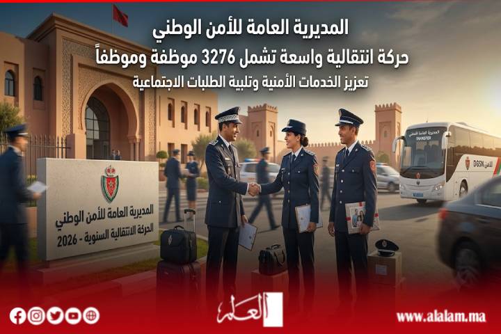 1506 شرطياً يغيّرون وجهة عملهم.. الأمن الوطني يعلن تفاصيل الحركة الانتقالية السنوية