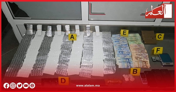 أكادير.. توقيف شخصين وحجز 5700 قرص مخدر وجرعات من الكوكايين والبوفا