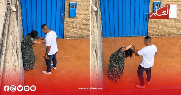 فيديو تعنيف سيدة يورّط شرطياً بإنزكان فيديو تعنيف سيدة يورّط شرطياً بإنزكان