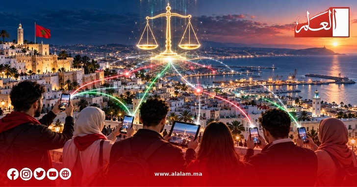 ميزان حزب الاستقلال الذهبي يضيء شبكة طنجة الرقمية