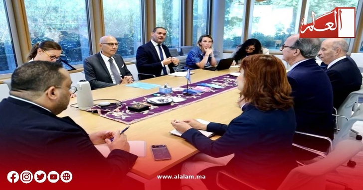 جانب من المباحثات بحضور السفير عمر زنيبر، الممثل الدائم للمغرب لدى مكتب الأمم المتحدة في جنيف جانب من المباحثات بحضور السفير عمر زنيبر، الممثل الدائم للمغرب لدى مكتب الأمم المتحدة في جنيف