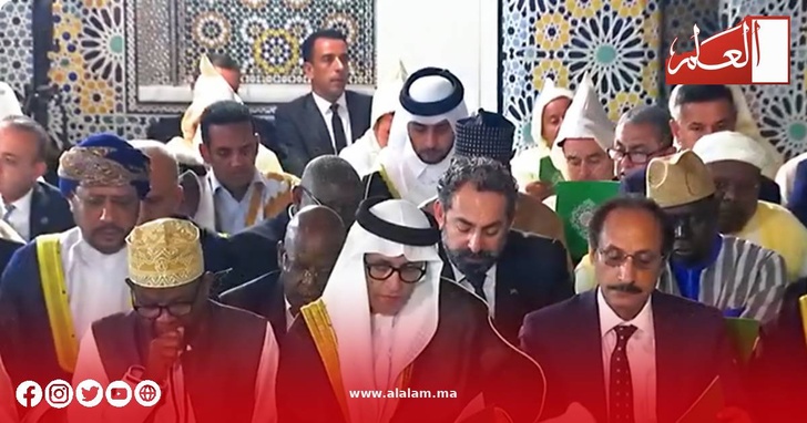 ممثلو البعثات الدبلوماسية الإسلامية المشاركون في الحفل الديني