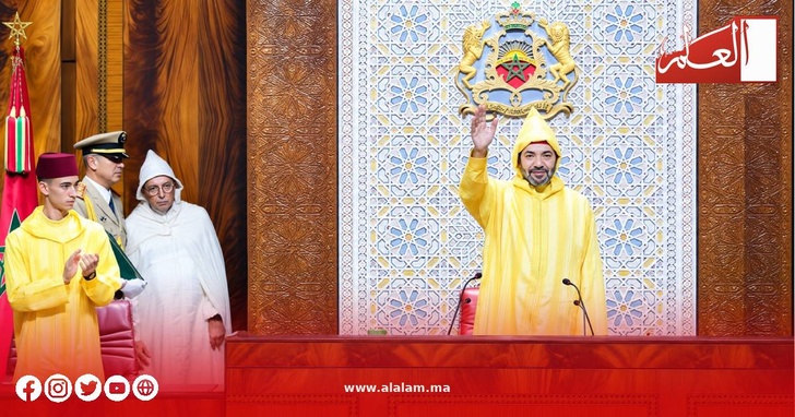 جلالة الملك يحيّي أعضاء البرلمان بمناسبة افتتاح الولاية التشريعية الجديدة