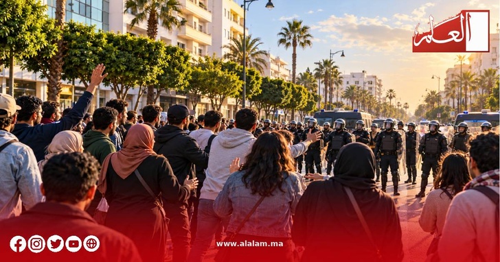 صورة تعبيرية مولّدة للتجمهر والتدخل الأمني، وليست توثيقًا للواقعة