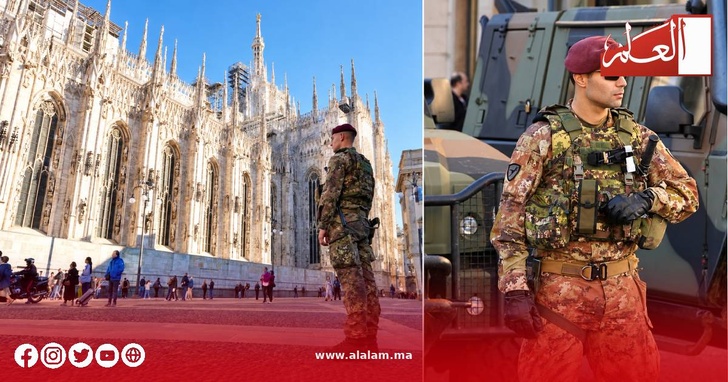 عناصر الجيش الإيطالي في ميلانو ضمن جهود دعم الأمن وحماية المواطنين عناصر الجيش الإيطالي في ميلانو ضمن جهود دعم الأمن وحماية المواطنين