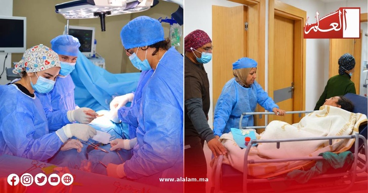 تعبئة طبية وتمريضية لخدمة المرضى خلال القافلة الجراحية المجانية ببوعرفة
